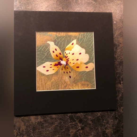 Handmade Silk Embroidery Art - Picture 1 of 4